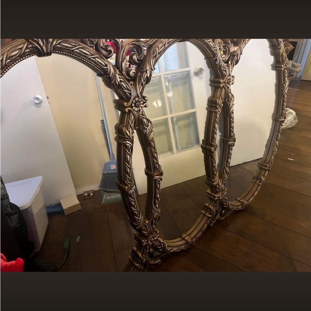 Vintage Three Ring Mirror